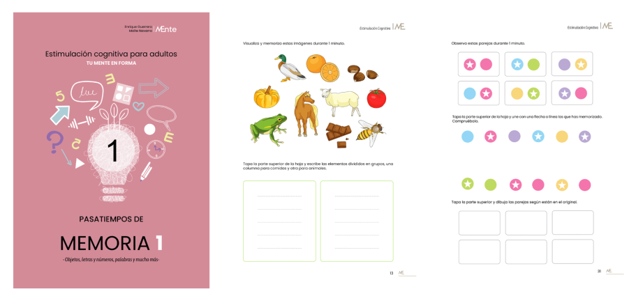 Carrusel Cuadernillos de memoria, atención, praxias y lenguaje